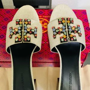 NEW Tory Burch Ines Embellished Mules